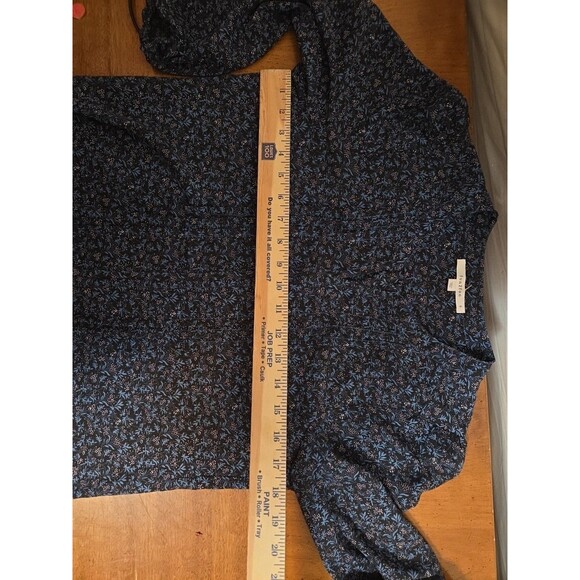 Fun2Fun Stitchfix Women’s Floral Blouse  Blue Size Small - Picture 6 of 8